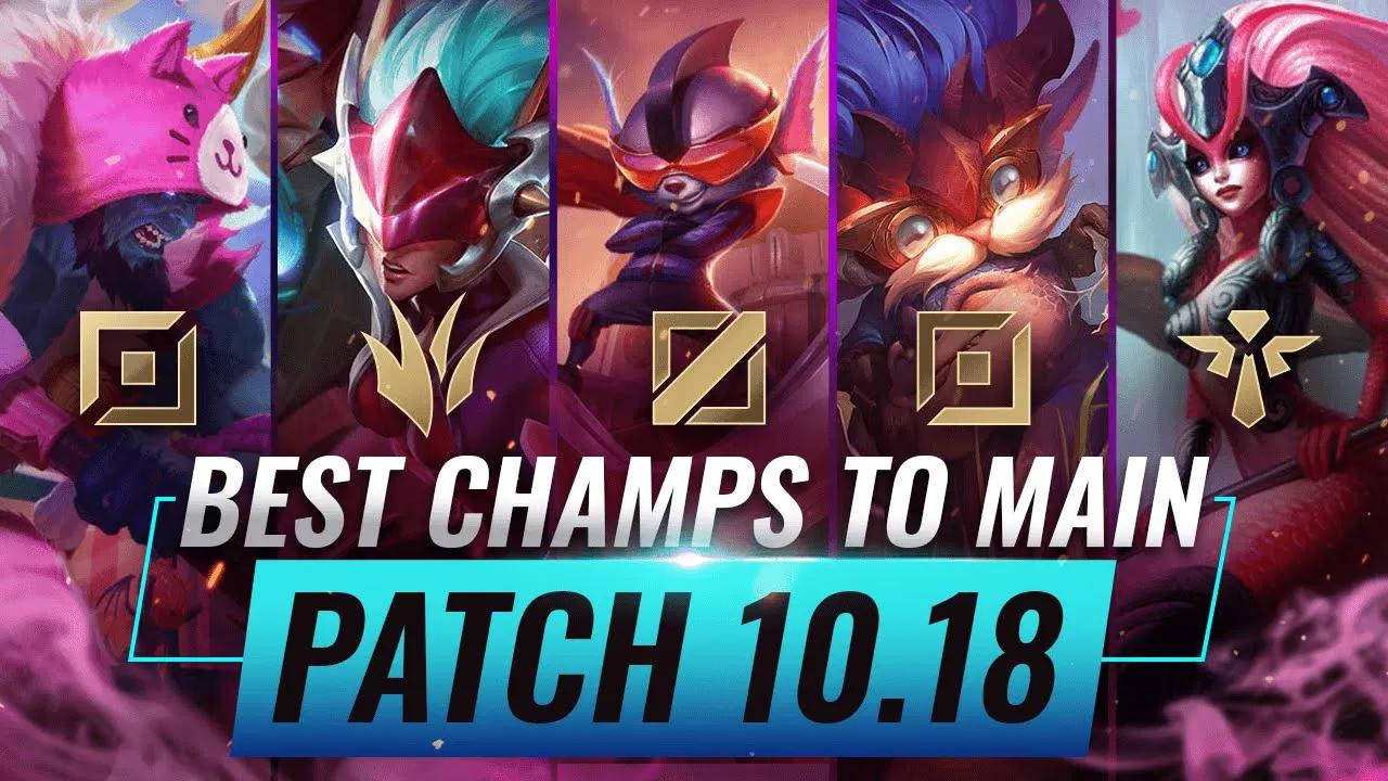 3 BEST Champions To MAIN For EVERY ROLE in Patch 10.18 - League of Legends Season 10 thumbnail