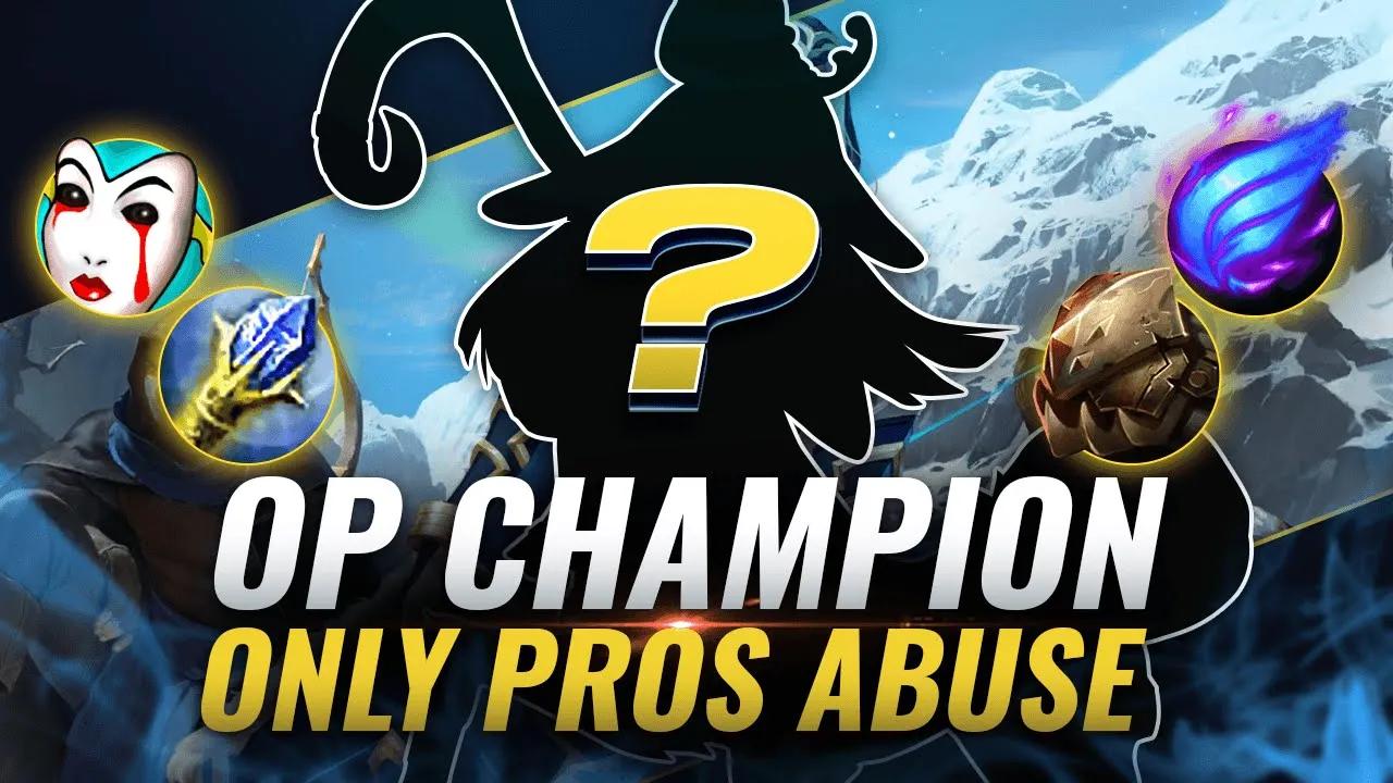 The MOST BROKEN Champion ONLY PROS ARE ABUSING- League of Legends Season 10 thumbnail