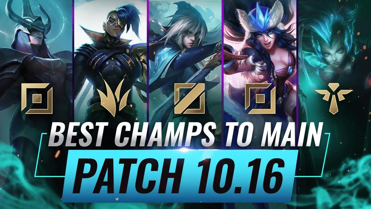 3 BEST Champions To MAIN For EVERY ROLE in Patch 10.16 - League of Legends Season 10 thumbnail