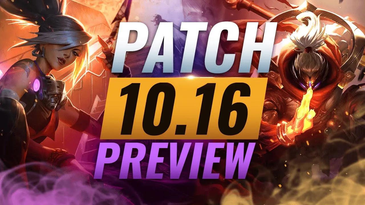 NEW PATCH PREVIEW: Upcoming Changes List for Patch 10.16 - League of Legends Season 10 thumbnail