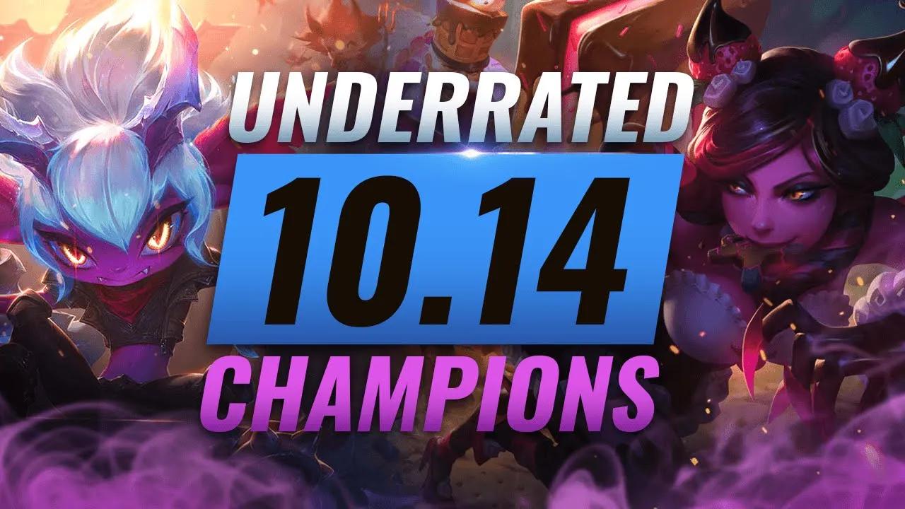 10 INCREDIBLY Underrated Champions YOU SHOULD ABUSE in Patch 10.14 - League of Legends Season 10 thumbnail