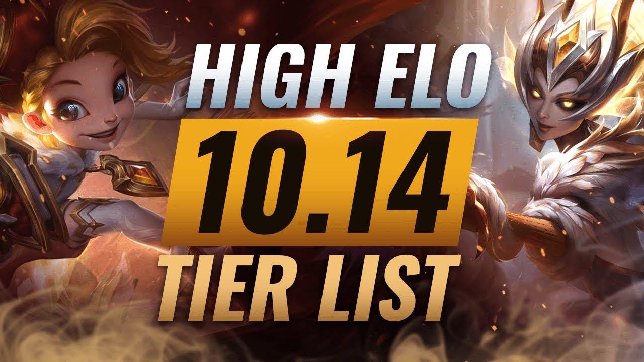 HIGH ELO Best Champions TIER List - League of Legends Patch 10.14 thumbnail