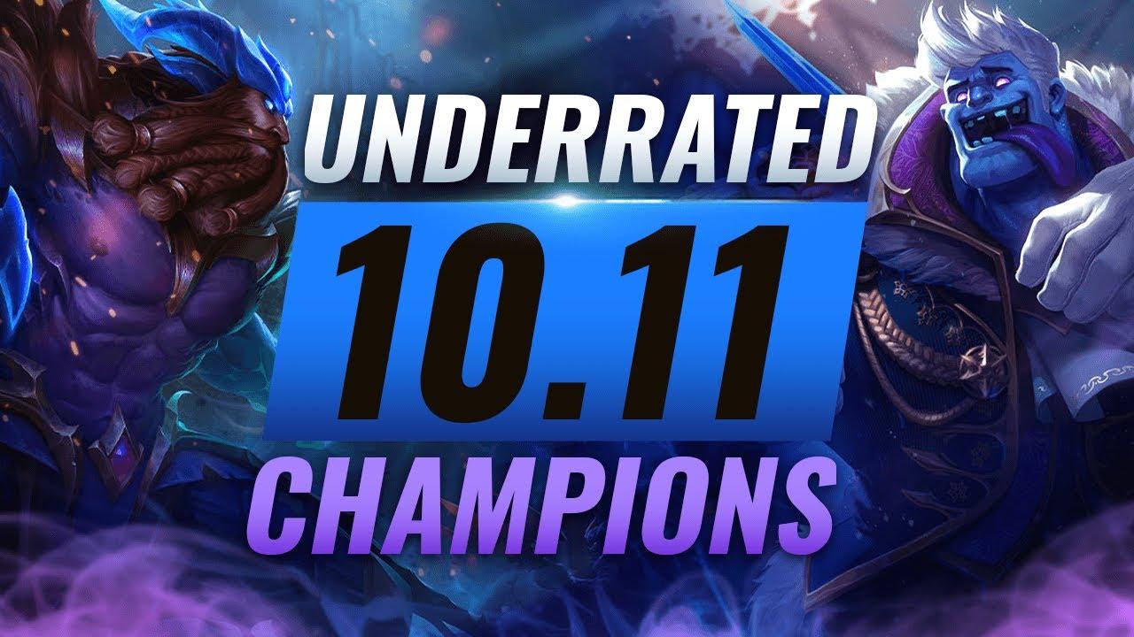 10 INCREDIBLY Underrated Champions YOU SHOULD ABUSE in Patch 10.11 - League of Legends Season 10 thumbnail