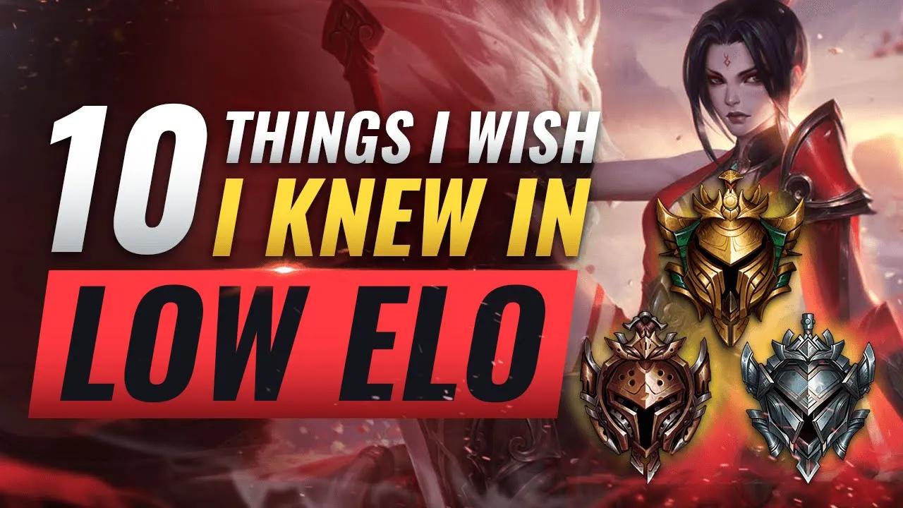 10 THINGS I WISH I KNEW When I Was Bronze/Silver/Gold - League of Legends Season 10 thumbnail