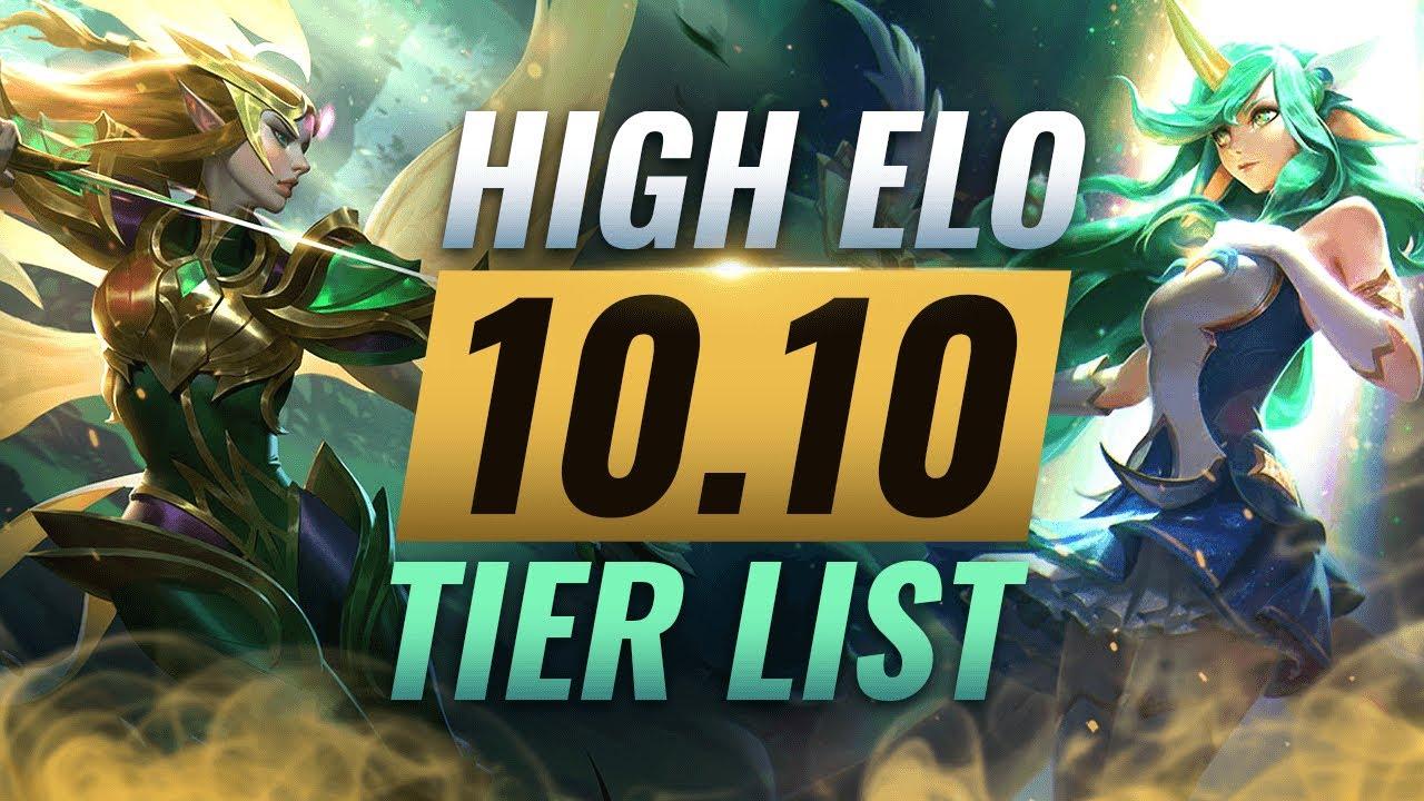 HIGH ELO Best Champions TIER List - League of Legends Patch 10.10 thumbnail