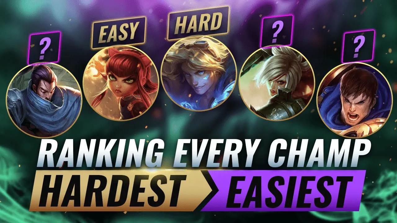 Ranking EVERY CHAMPION From HARDEST To EASIEST - League of Legends Season 10 thumbnail