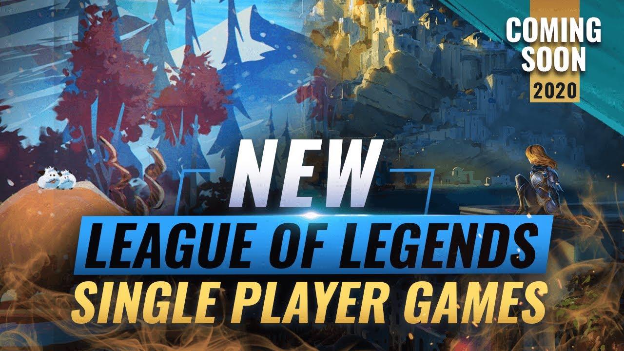 HUGE UPDATE: NEW LEAGUE OF LEGENDS SINGLE PLAYER GAMES COMING IN 2020 - RIOT FORGE thumbnail