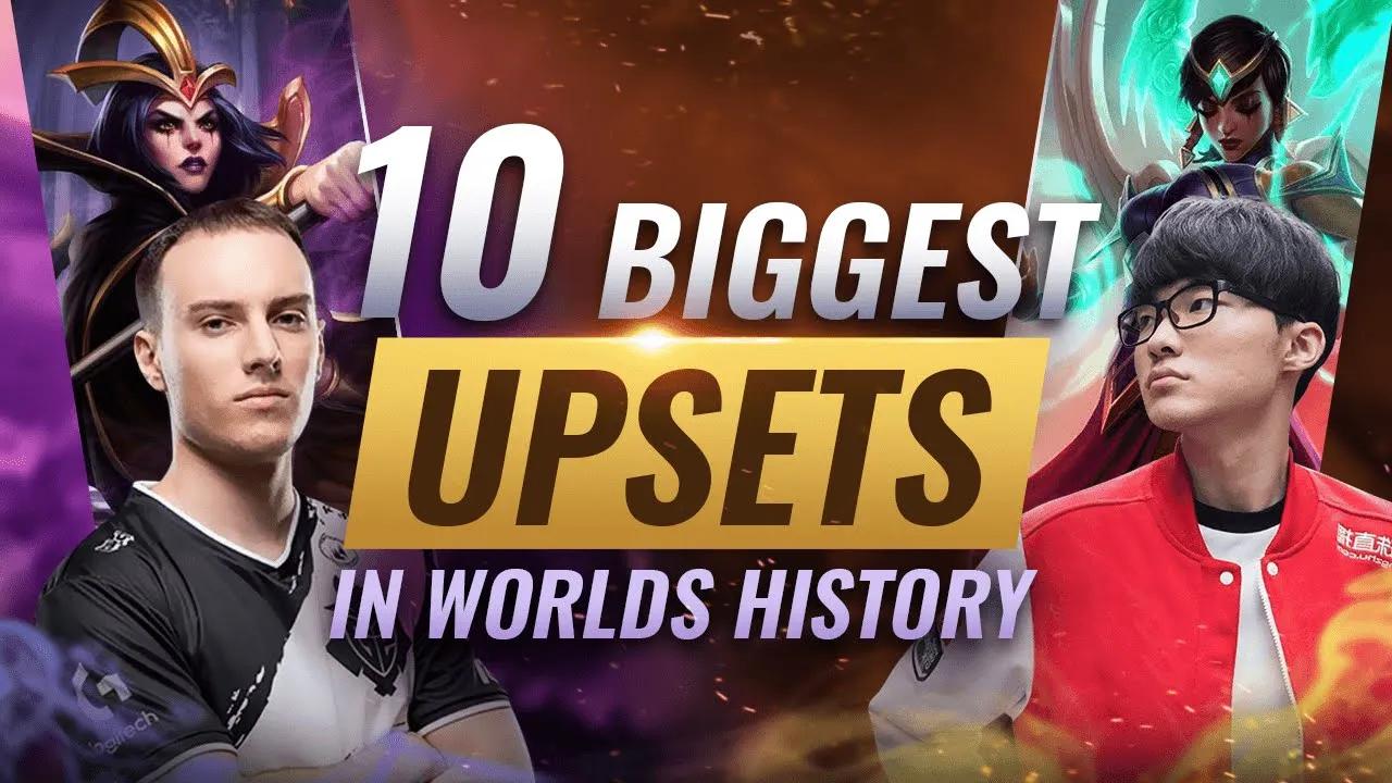 10 BIGGEST Upsets in World Championships History - League of Legends thumbnail