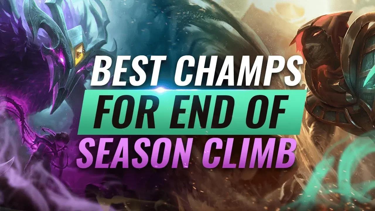 BEST Champions To MAIN For End Of Season Climb - League of Legends Season 9 thumbnail