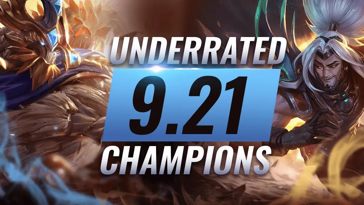 11 INCREDIBLY Underrated Champions YOU SHOULD ABUSE in Patch 9.21 - League of Legends Season 9 thumbnail