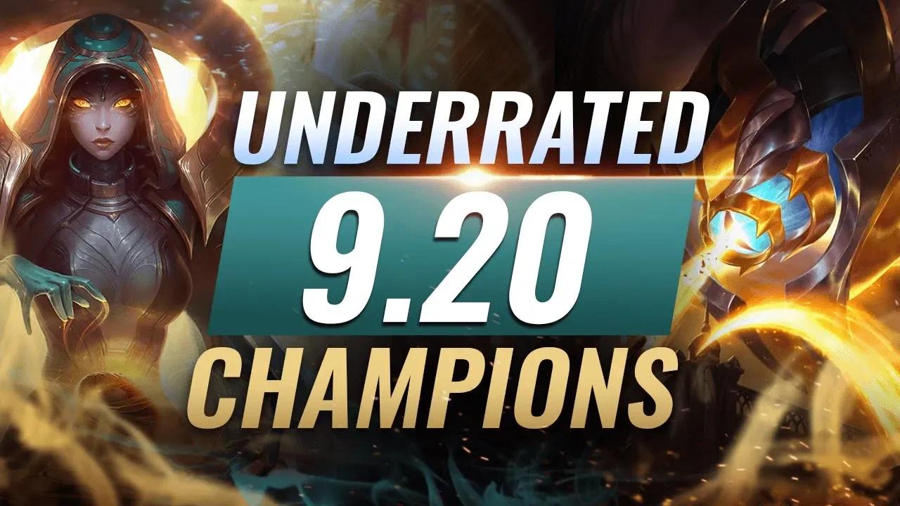 11 INCREDIBLY Underrated Champions YOU SHOULD ABUSE in Patch 9.20 - League of Legends Season 9 thumbnail