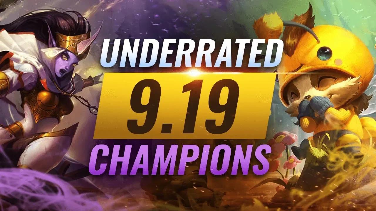 11 INCREDIBLY Underrated Champions YOU SHOULD ABUSE in Patch 9.19 - League of Legends Season 9 thumbnail