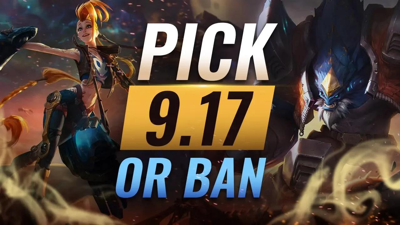 OP Pick or Bans For EVERY ROLE: Patch 9.17 BEST BUILDS - League of Legends Season 9 thumbnail