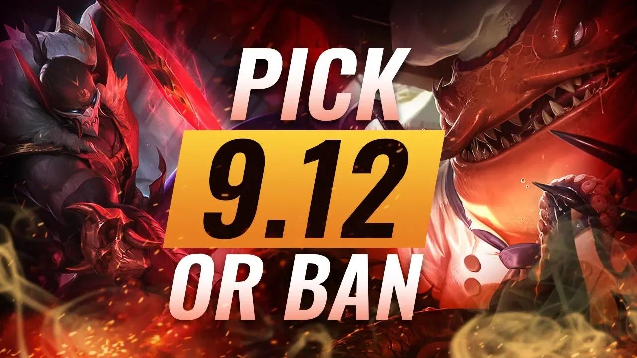 OP Pick or Bans for Every Role: Patch 9.12 Best Builds - League of Legends Season 9 thumbnail