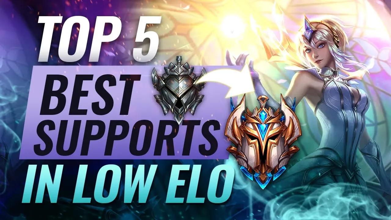 Top 5 BEST Supports For Climbing Out Of Low Elo - League of Legends Season 9 thumbnail