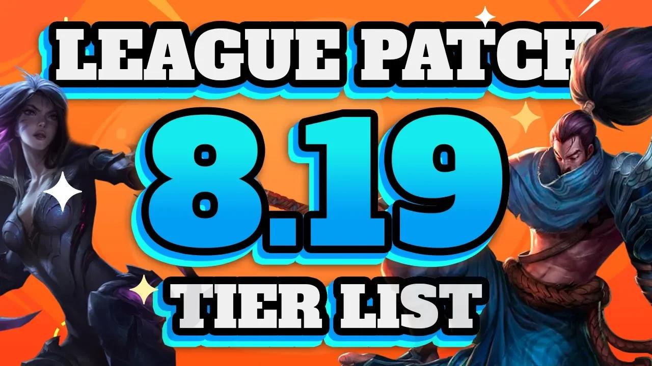 Best Champions to Climb With - Patch 8.19 TIER LIST thumbnail