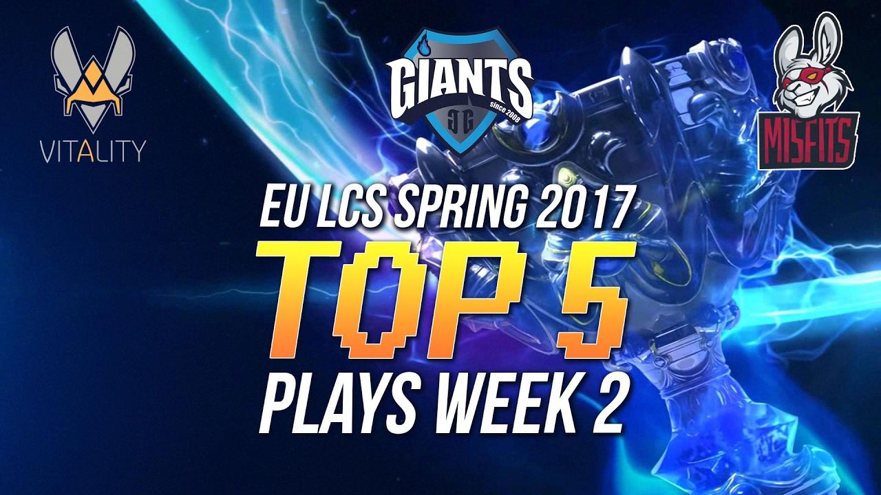 Top 5 Plays - EU LCS SPRING 2017 - Week 2 thumbnail