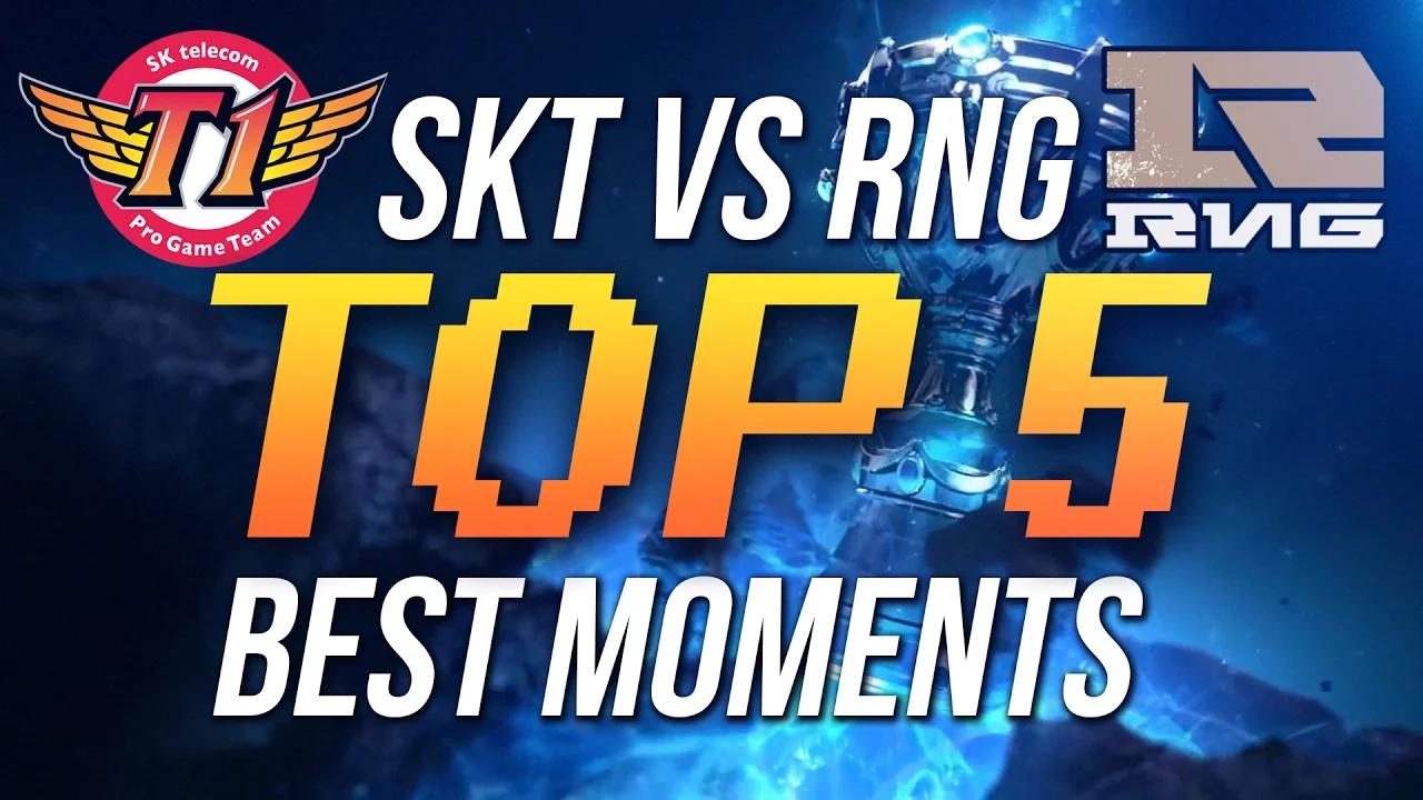 TOP 5 BEST MOMENTS - QUARTER FINALS - SKT vs RNG thumbnail