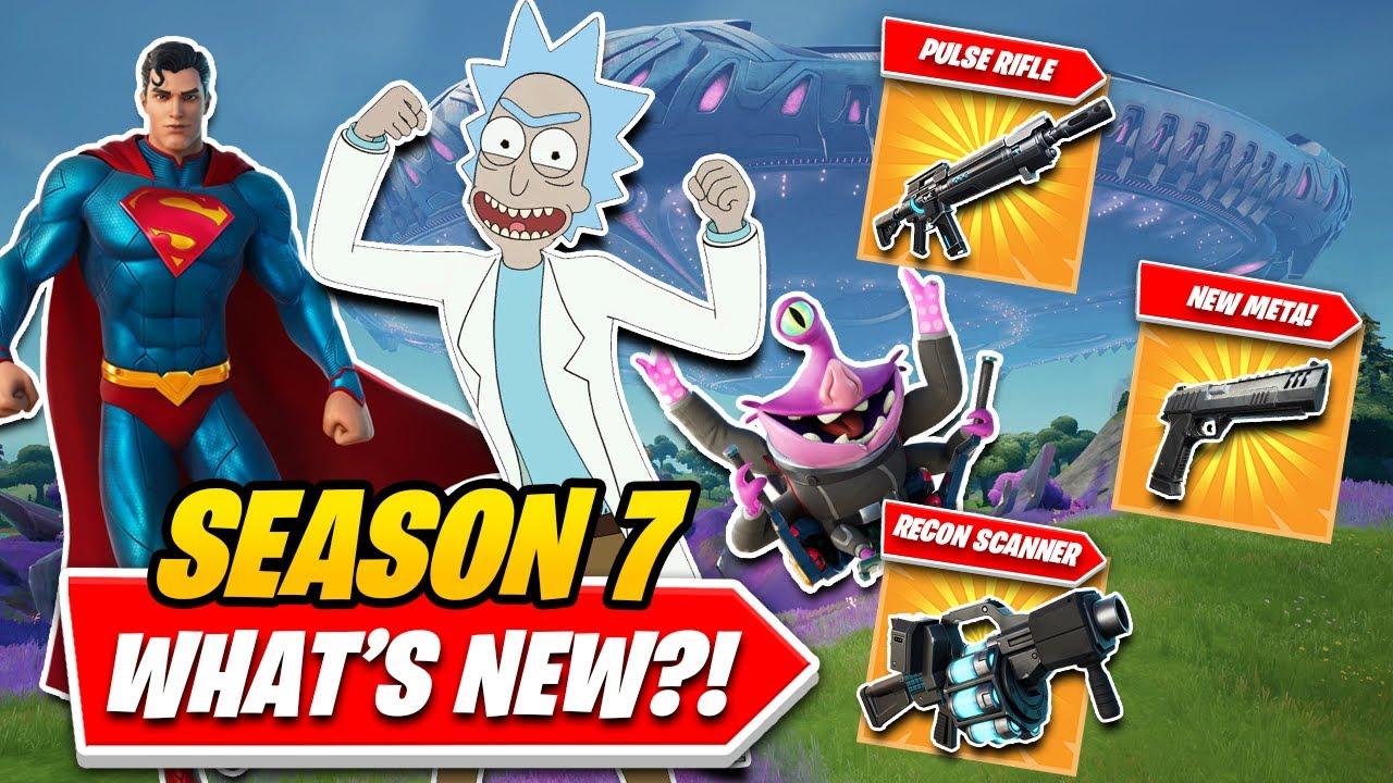 MASSIVE Fortnite SEASON 7 UPDATE! EVERYTHING You NEED TO KNOW In UNDER 5 MINUTES! (Drivable UFOs!) thumbnail