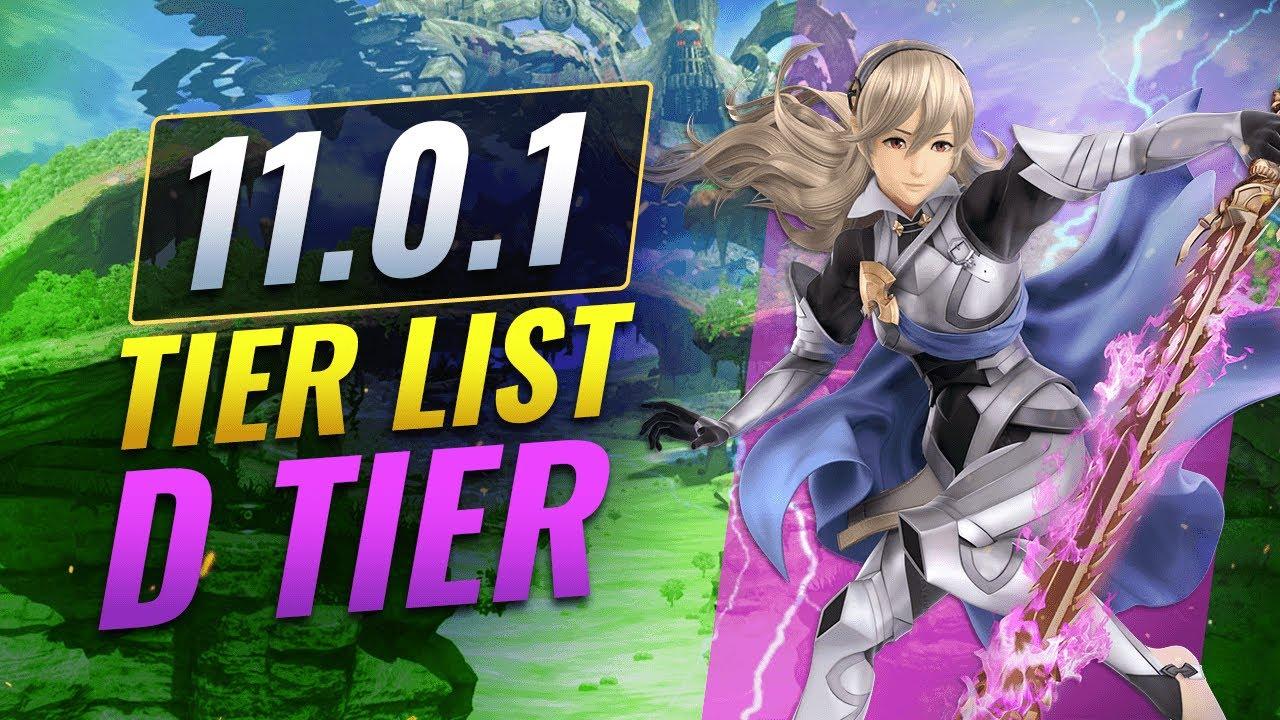 D TIER Characters In Smash Ultimate - 11.0.1 Tier List thumbnail