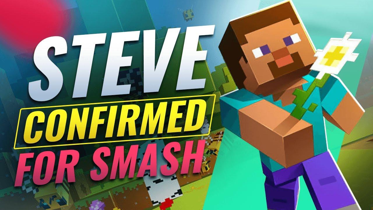 REACTING TO MINECRAFT STEVE REVEAL IN SMASH BROS ULTIMATE thumbnail