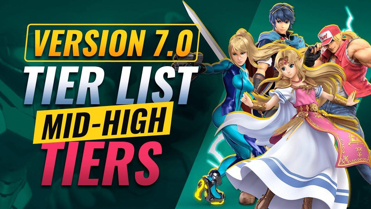 Smash Ultimate Version 7.0 TIER LIST - Mid High Tier Characters thumbnail