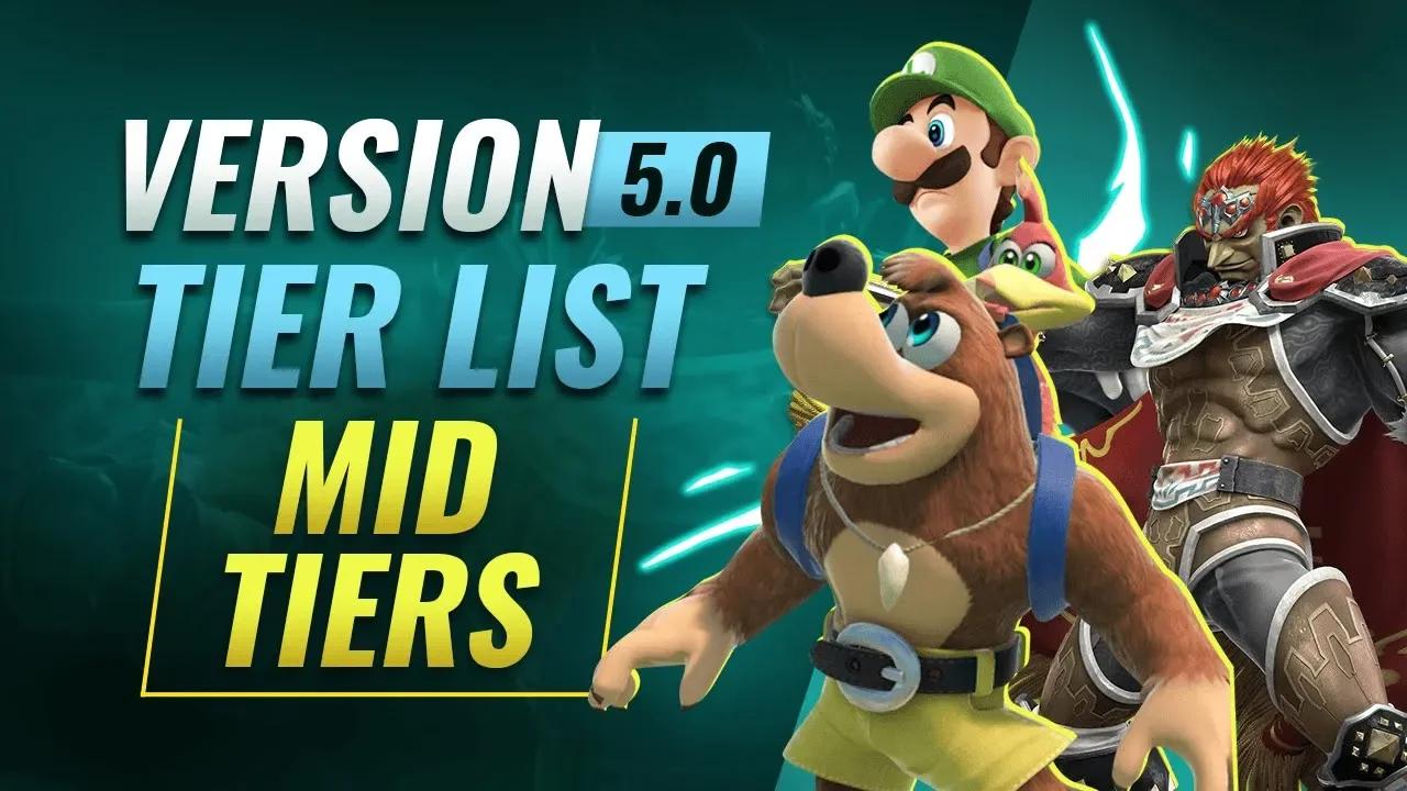 Smash Ultimate Version 5.0 Tier List - Mid Tier Characters thumbnail