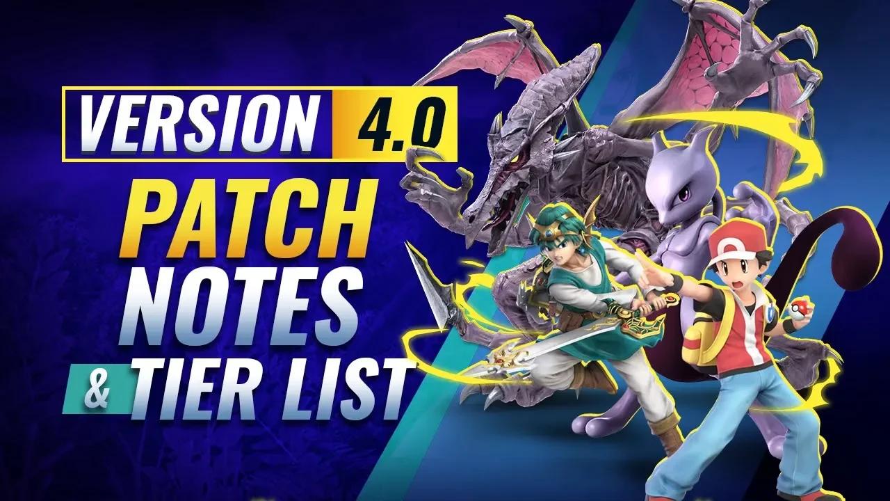 Smash Ultimate Version 4.0 Tier List and Patch Notes thumbnail