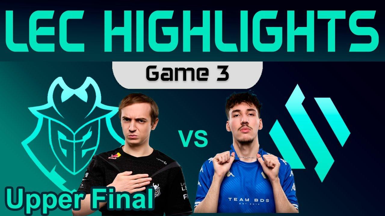 G2 vs BDS Game 3 Highlights LEC Winter Split Playoffs Upper Final 2024 G2 Esports vs Team BDS thumbnail