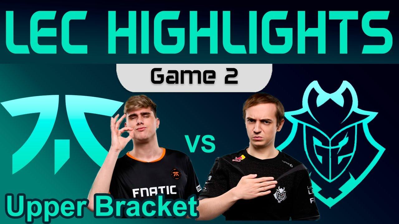 FNC vs G2 Game 2 Highlights LEC Winter Playoffs Round 2 2024 Fnatic vs G2 Esports by Onivia thumbnail