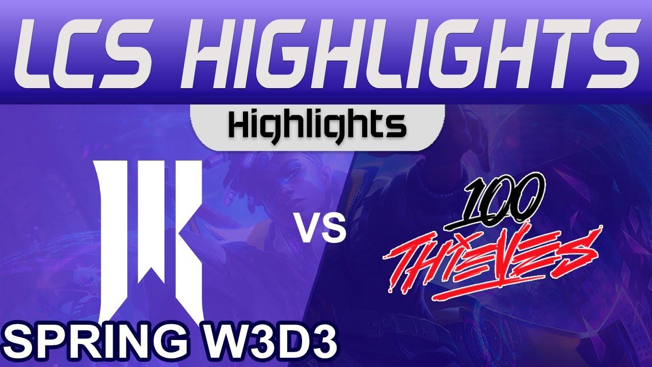 SR vs 100 Highlights LCS Spring Season 2024 W3D3 Shopify Rebellion vs 100 Thieves by Onivia thumbnail