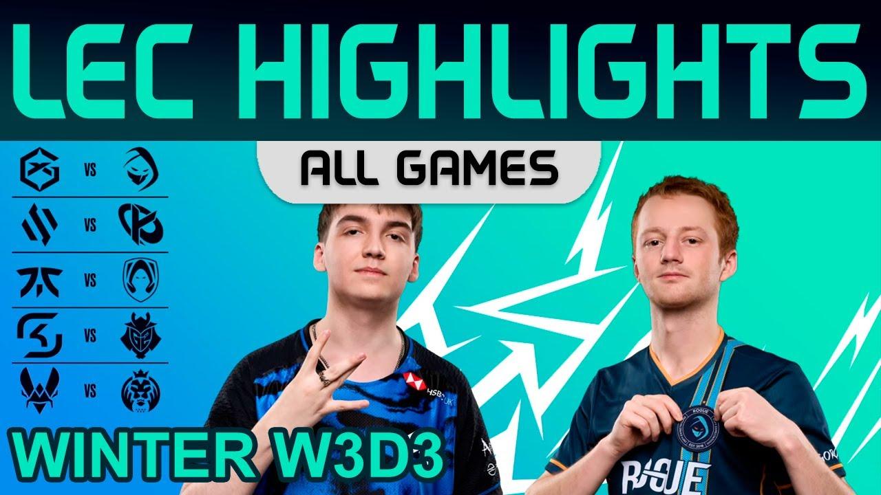 LEC Highlights Week3 Day3 LEC Winter 2024 All Games By Onivia thumbnail