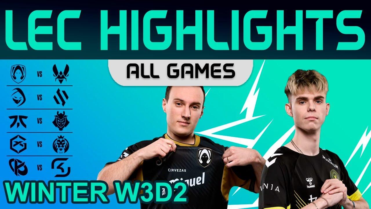 LEC Highlights Week3 Day2 LEC Winter 2024 All Games By Onivia thumbnail