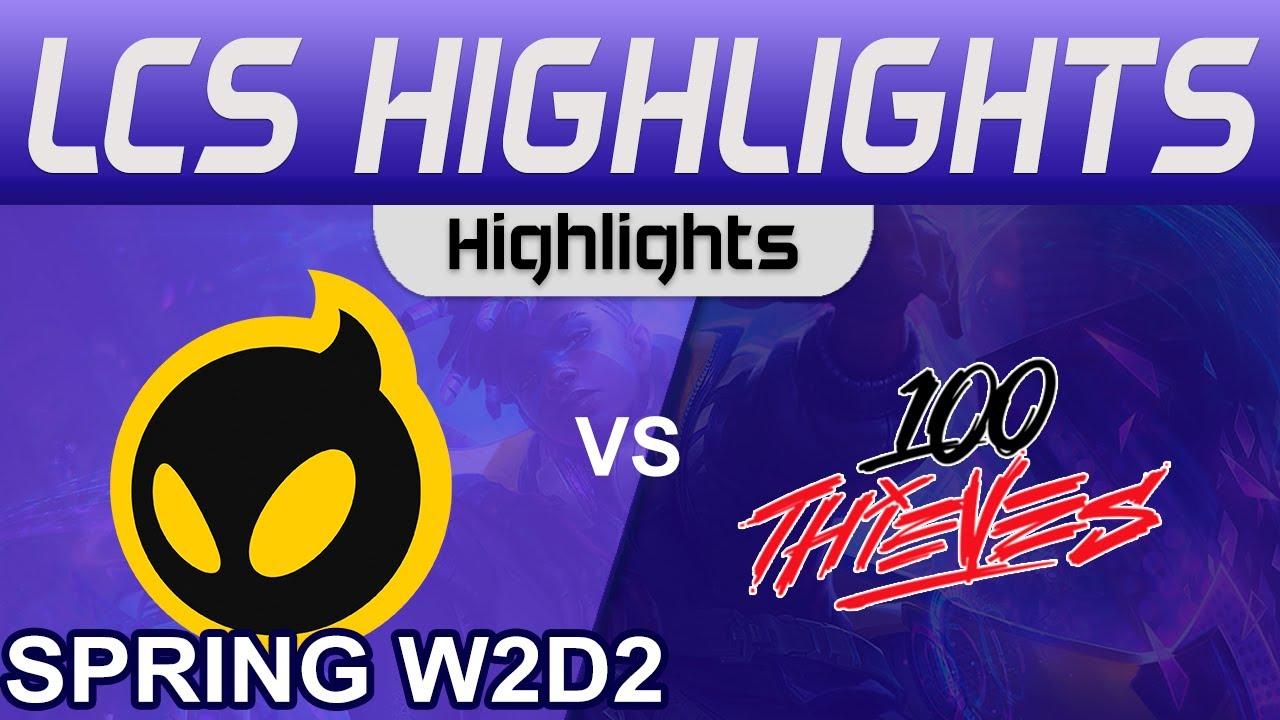 DIG vs 100 Highlights LCS Spring Season 2024 W2D2 Dignitas vs 100 Thieves by Onivia thumbnail