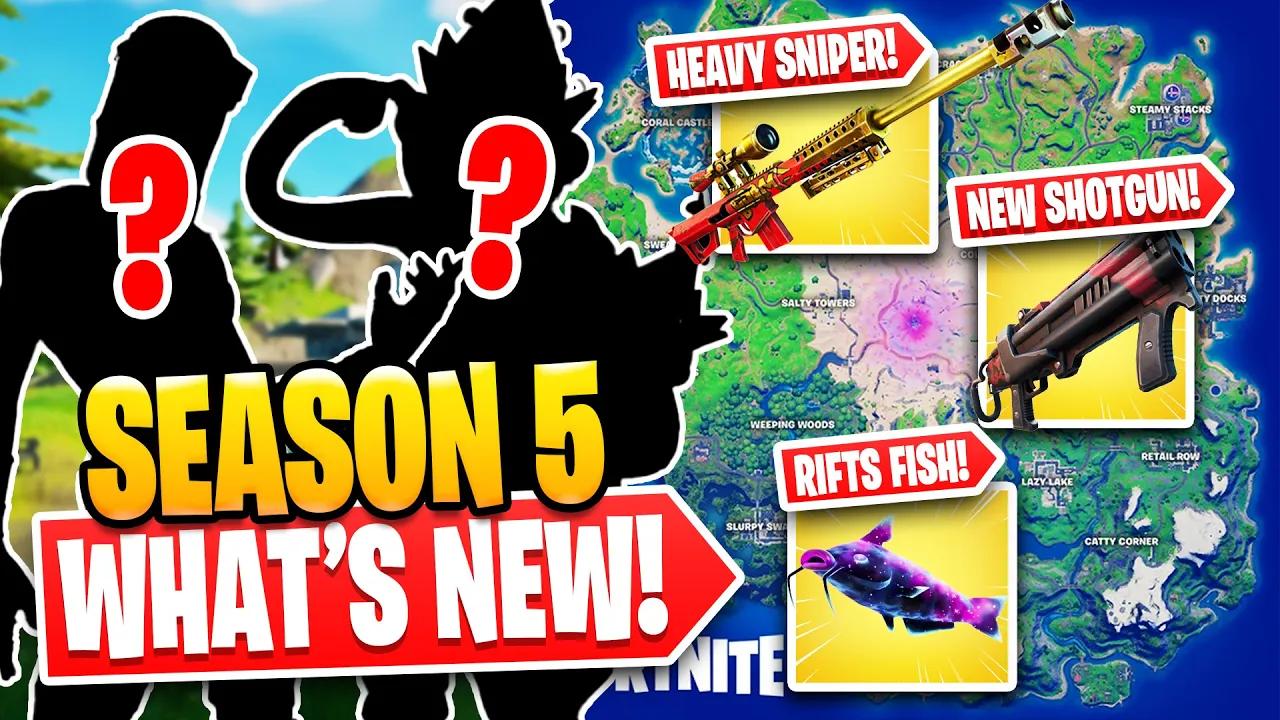 MASSIVE UPDATE: ALL New Fortnite Season 5 Map Changes, Weapons, Leaks & More! thumbnail