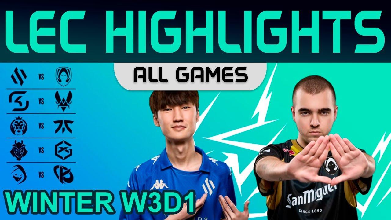 LEC Highlights Week3 Day1 LEC Winter 2024 All Games By Onivia thumbnail