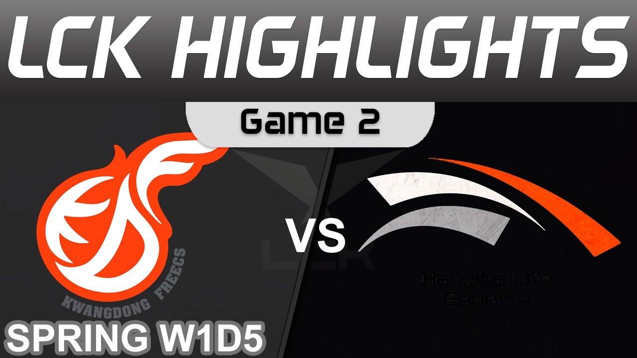 KDF vs HLE Highlights Game 2 LCK Spring Season Kwangdong Freecs vs Hanwha Life Esports by Onivia thumbnail