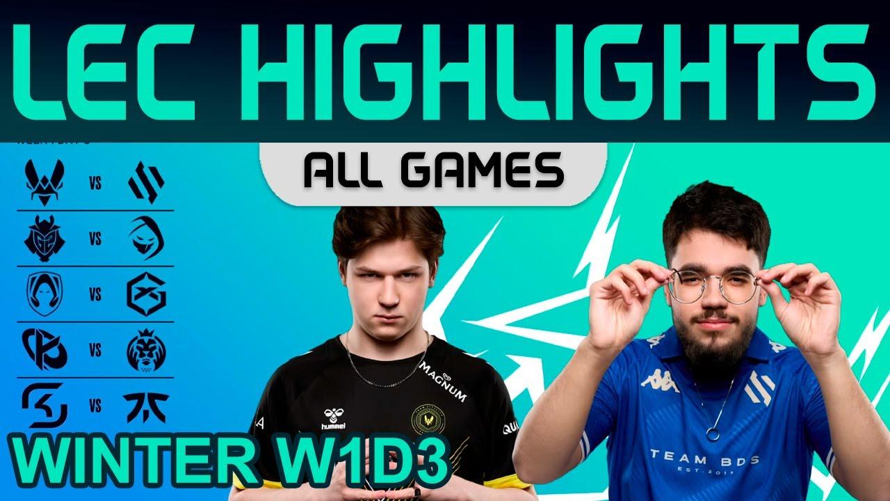 LEC Highlights Week1 Day3 LEC Winter 2024 All Games By Onivia thumbnail