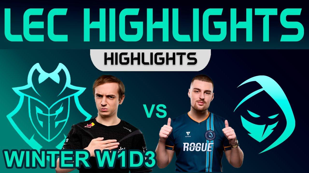 G2 vs RGE Highlights LEC Winter Season 2024 W1D3 G2 Esports vs Rogue by Onivia thumbnail