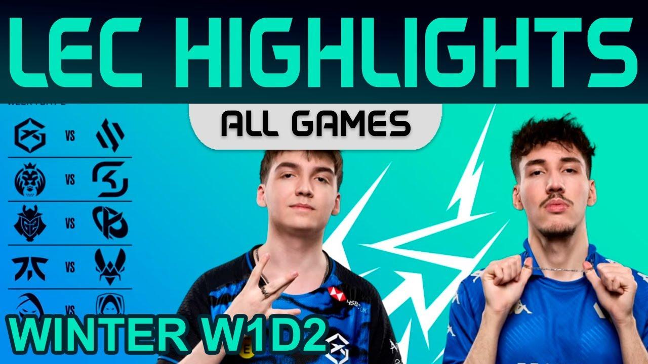 LEC Highlights Week1 Day2 LEC Winter 2024 All Games By Onivia thumbnail