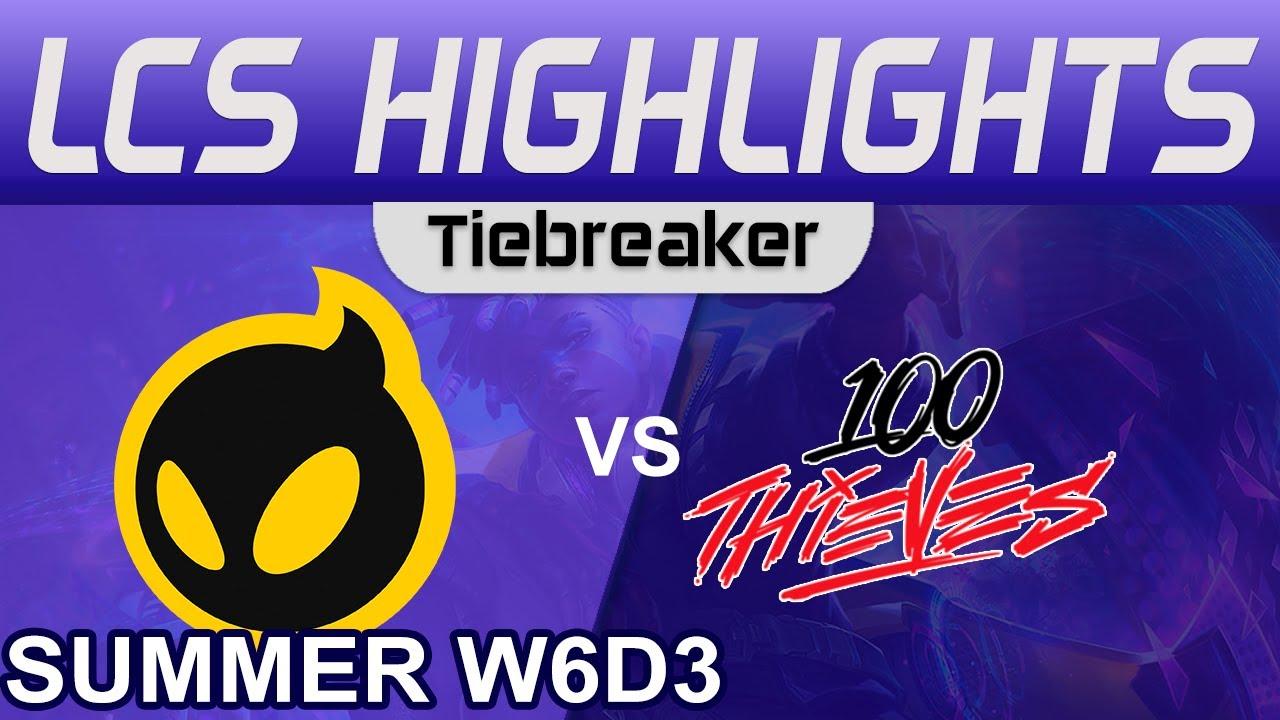 DIG vs 100 Tiebreaker Highlights LCS Summer Season 2023 W6D3 Dignitas vs 100 Thieves by Onivia thumbnail