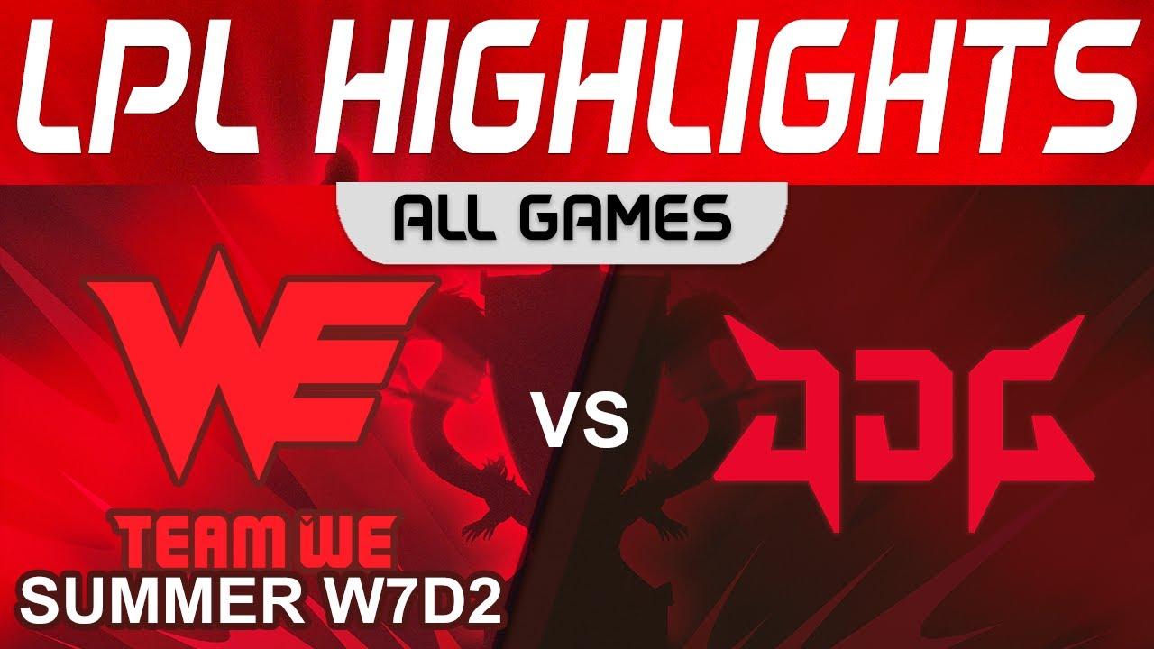 WE vs JDG Highlights ALL GAMES LPL Summer Season 2023 W7D2 Team WE vs JD Gaming by Onivia thumbnail