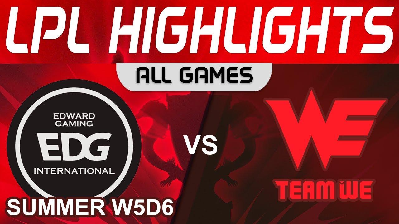 EDG vs WE Highlights ALL GAMES LPL Summer Season 2023 W5D6 EDward Gaming vs Team WE by Onivia thumbnail