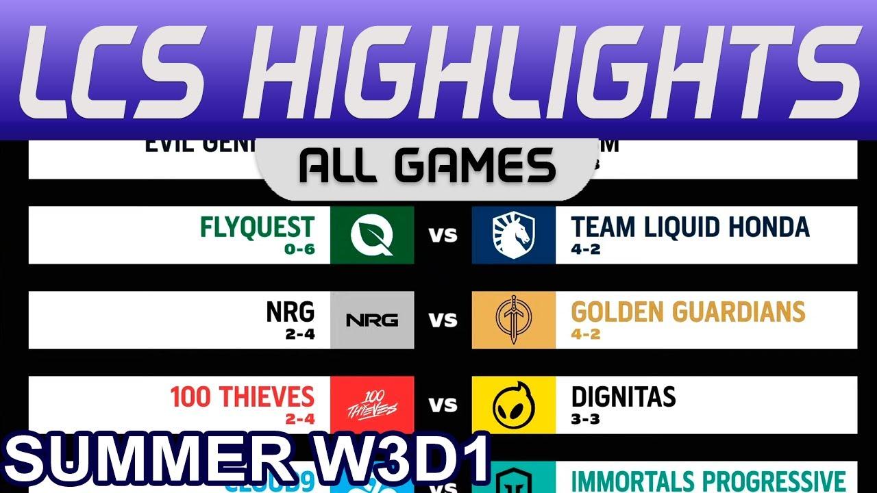 LCS Highlights Week3 Day1 LCS Summer 2023 All Games By Onivia thumbnail