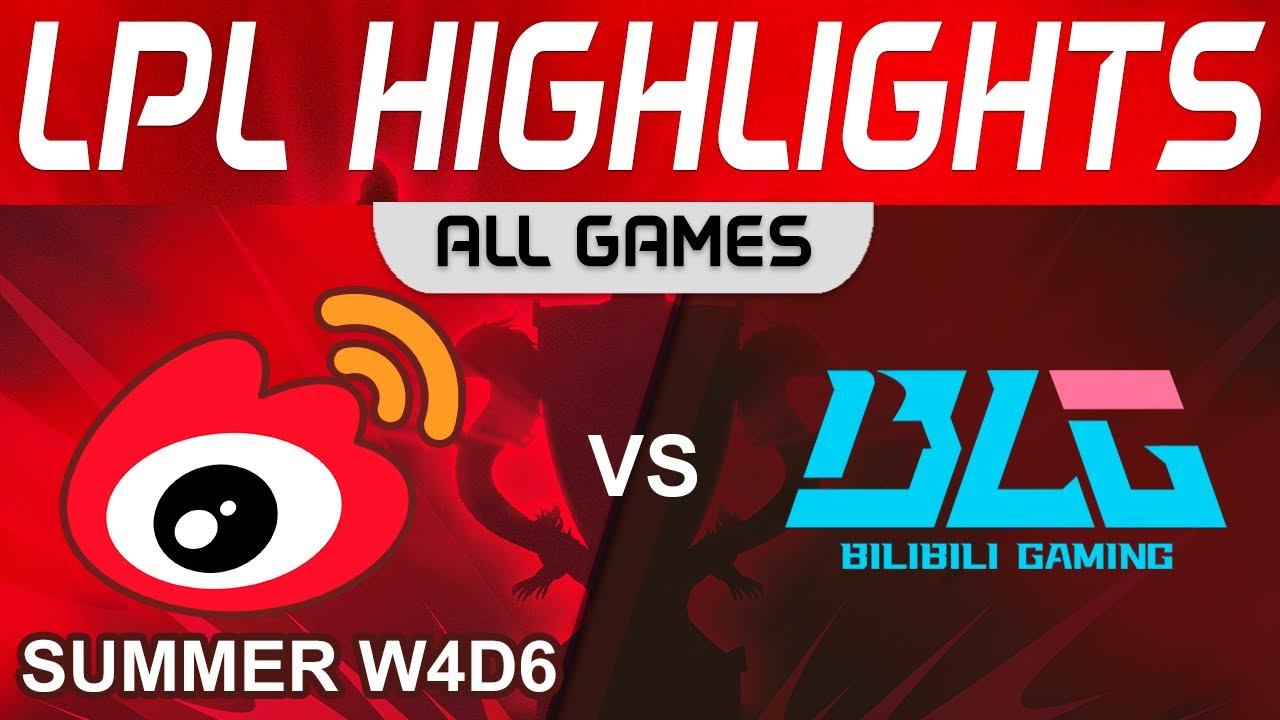 WBG vs BLG Highlights ALL GAMES LPL Summer Season 2023 W4D6 Weibo Gaming vs Bilibili Gaming thumbnail