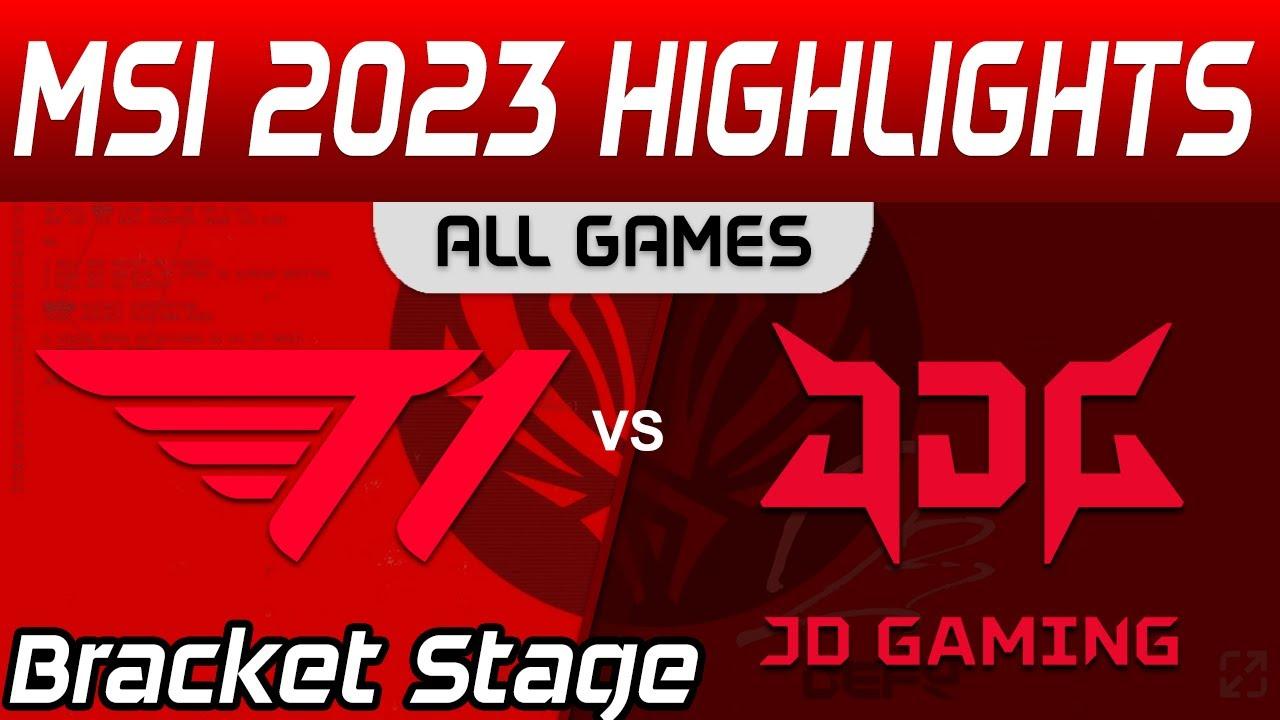 T1 vs JDG Highlights ALL GAMES Bracket Stage Round 4 MSI 2023 T1 vs JD Gaming by Onivia thumbnail