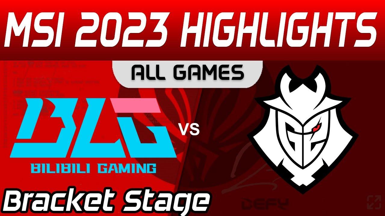 BLG vs G2 Highlights ALL GAMES Bracket Stage Round 2 MSI 2023 Bilibili Gaming vs G2 Esports byOnivia thumbnail