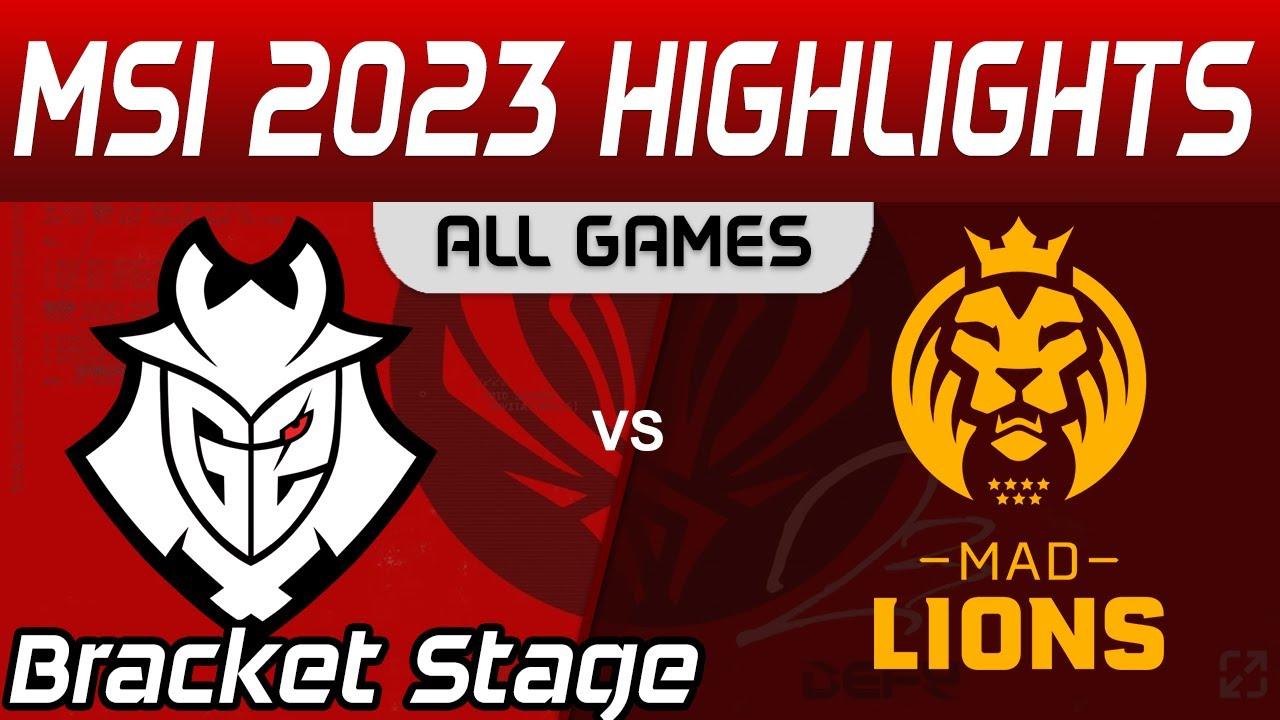 G2 vs MAD Highlights ALL GAMES Bracket Stage Round 1 MSI 2023 G2 Esports vs MAD Lions by Onivia thumbnail