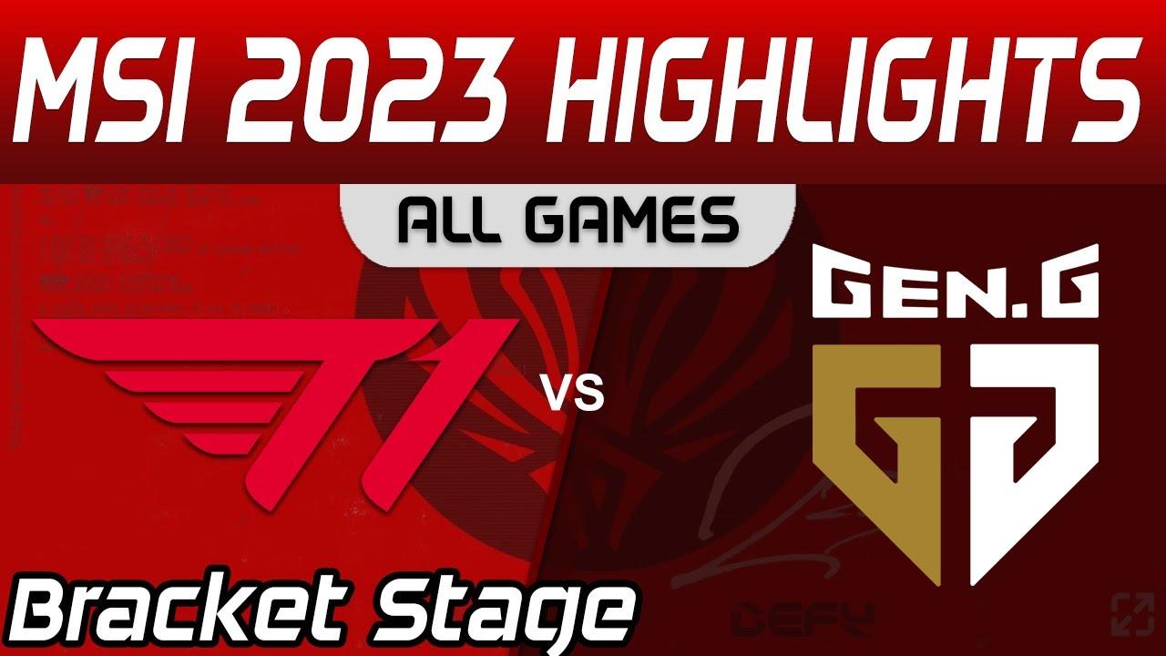 T1 vs GEN Highlights ALL GAMES Bracket Stage Round 2 MSI 2023 T1 vs Gen G by Onivia thumbnail