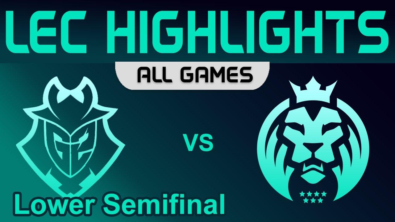 G2 vs MAD ALL GAMES Highlights Playoffs Lower Semifinal LEC Spring 2023 G2 Esports vs MAD Lions thumbnail